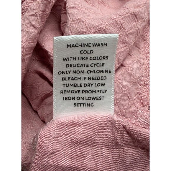 Nurture Westbound Top Womens 3X Pink Floral Embroidered Boho Peasant V-Neck - Picture 8 of 10